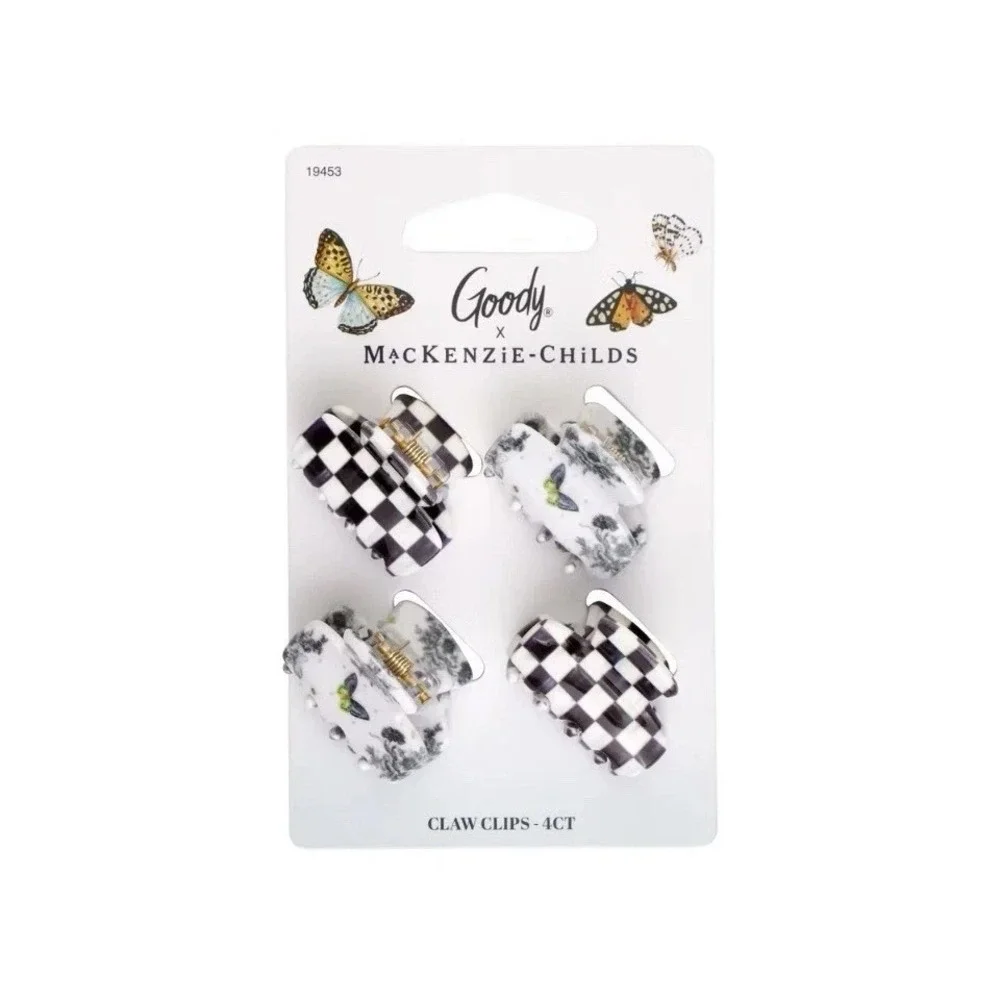 Wet Brush x MacKenzie-Childs OG Butterfly Brush & Courtly Check Claw Clips